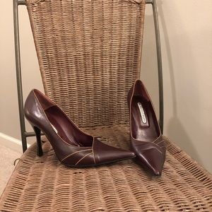 Vintage | Marino Fabiani Maroon Leather Pumps